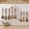 Durable Wooden Kitchen Utensil Set 8pcs - Anti-Scald Non-Stick Cooking Tools Multi-Purpose Wood Spoons And Spatulas Cookware Kit