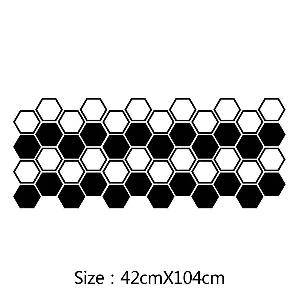 

Car Graphics Sticker Creative Honeycomb Style Cars Side Sticker Auto Decor Tuning Waterproof Modification Honeycomb DIY Stickers чорний