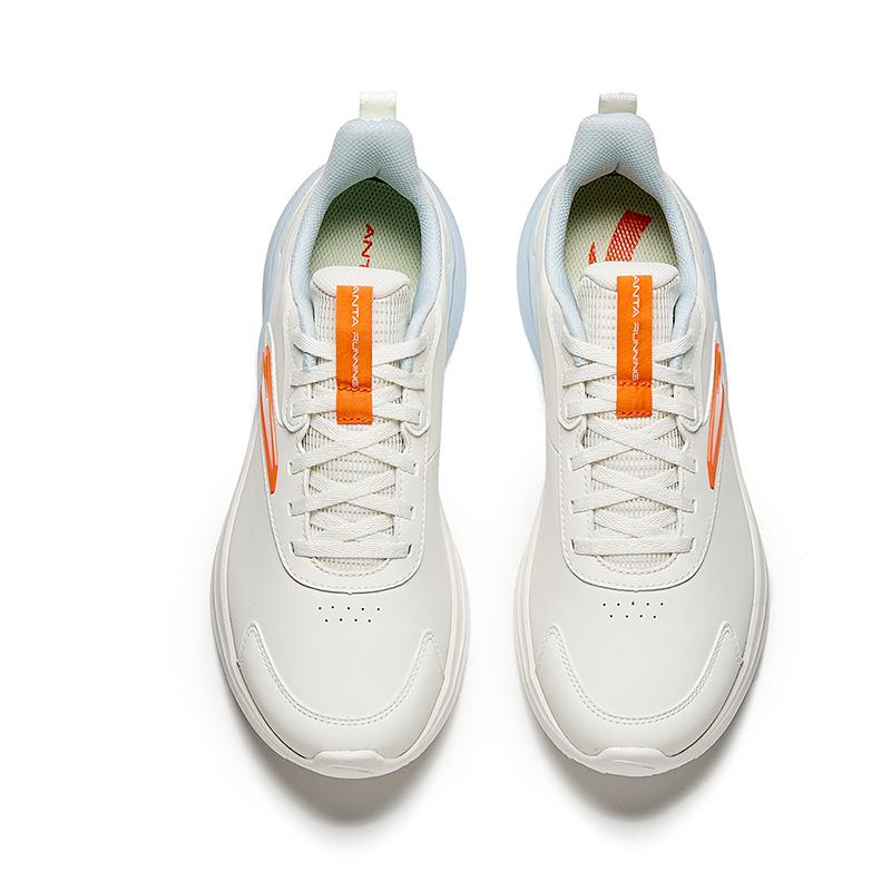Anta Hydrogen Running Series Gz Comfortable Simple Non-Slip Wear-Resistant Low-Top Running Shoes Men Sneakers White Blue Orange 912515520-7
