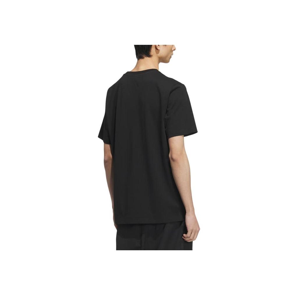 adidas Sports Style Series M Camo Logo Cotton Fashion Soft Versatile Short Sleeve T-Shirt Men Tops Black KC1500