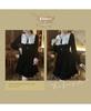 2024 French Retro Black Bow Dress - Short Autumn/Winter Style