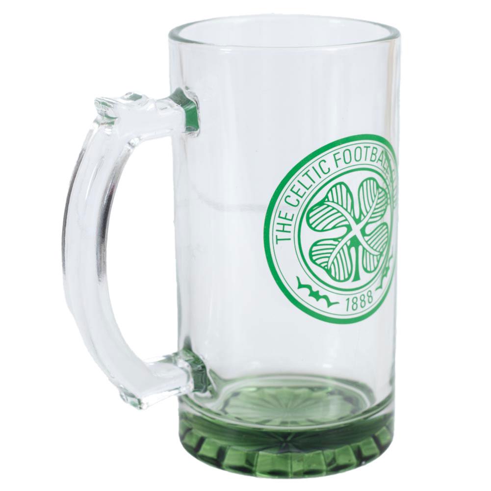 Celtic FC Crest Glass Tankard