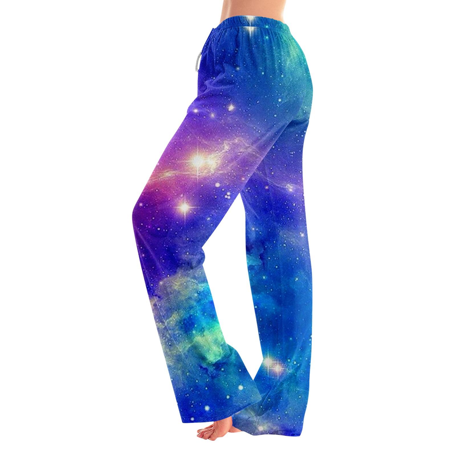 

Женские пижамные штаны, одежда для сна, повседневные брюки с эластичной резинкой на талии, удобные прямые свободные брюки для йоги L горячий розовый