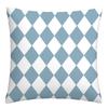 Federa cuscino geometrica lino blu lago bianco fodera cuscino divano decorazione casa può essere personalizzata per te 40x40 45x45 50x50 60x60
