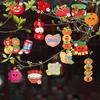 Zodiac Snake New Year Tree Hanging Tag Cartoon Fu Character Pendant  For Potted Plant