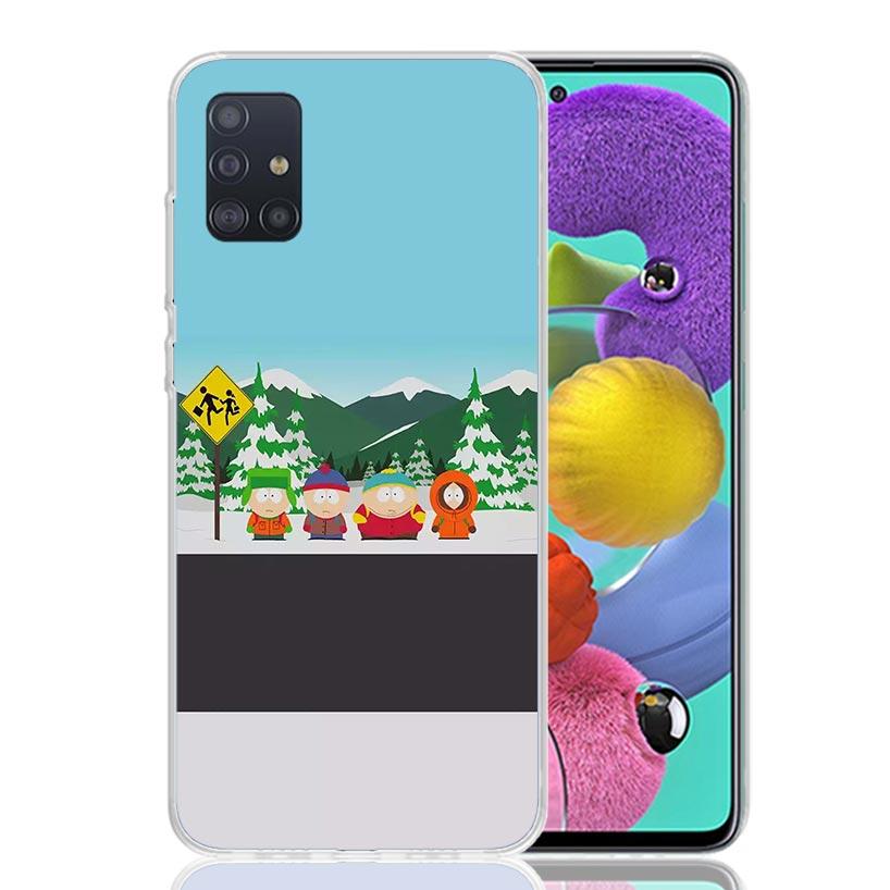 Cartoon S-South P-Parkes Phone Case for Samsung Galaxy A52 A51 A50S A12 A22 A32 A72 A10S A30S A31 A71 Note 20 Ultra 10 Plus S10