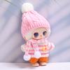 Oblečení pro panenku Liila Luck Cat 16cm panenka Knoflíkový svetr a vlněná čepice pro panenku Liila Luck Cat 16cm