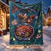 Coraline Pattern Blanket for Home Decoration, Bed, Sofa, Car Travel, Camping, Suitable for All Seasons, Birthday Christmas Gift