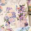 10 Packs A Corner of Flower Town Series Cute Retro Relief Decorative Paper Memo Pad Journal Scrapbooking Material Paper