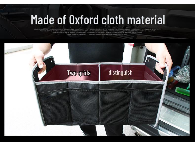Car Trunk Organizer: Foldable Rear Storage Box
