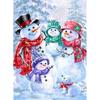 Fai da te Cartone Animato Pupazzo di Neve Pittura Diamante 5D Trapano Rotondo Completo Babbo Natale Ricamo Diamante Regalo di Natale Kit di Ricamo Regalo