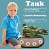 Tank Car Plush Pillow Cartoon Camouflage Tank Stuffed Truck Toy Simulation Tank Plush Doll Gifts