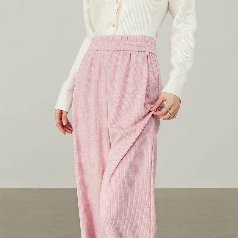 Women's High-Waist Knitted Straight-Leg Casual Pants