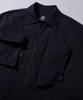 Kallapataleu Nylon Taslan Offset Zip Pocket Half Shirts - Black