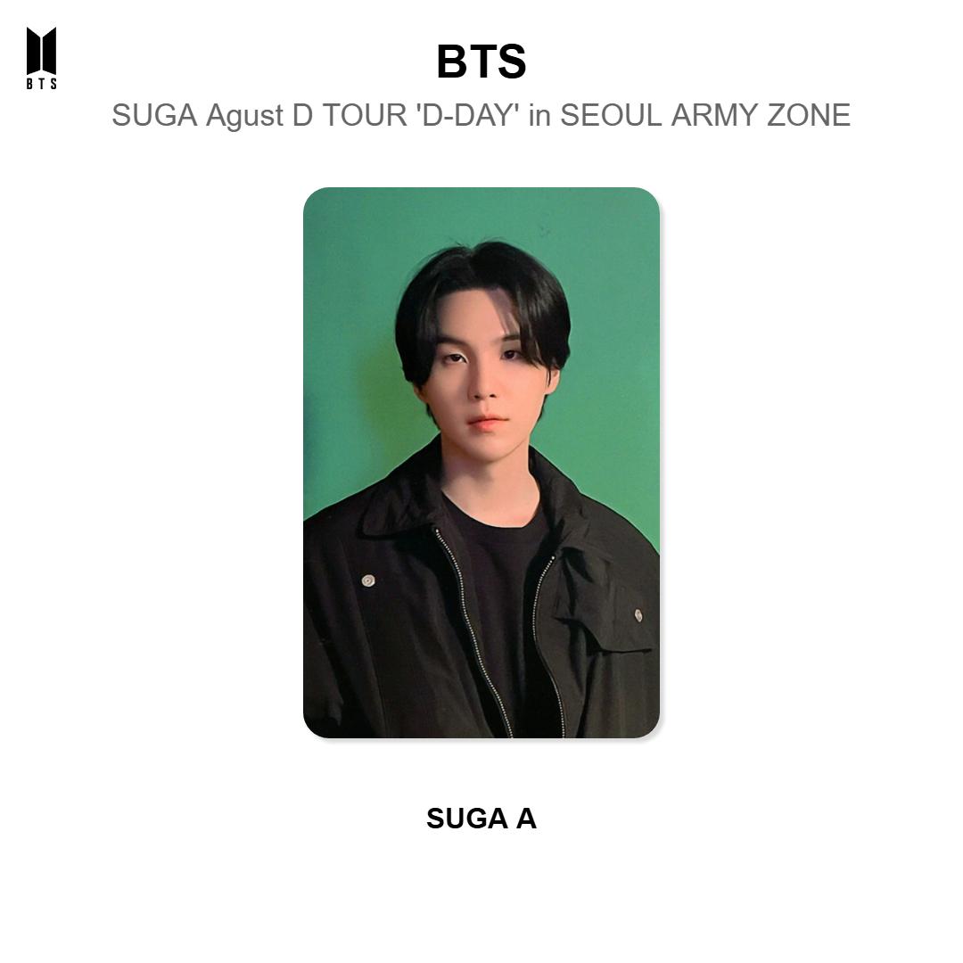 BTS SUGA | Agust D TOUR  D-DAY  in SEOUL ARMY ZONE Official Photocard SUGA
