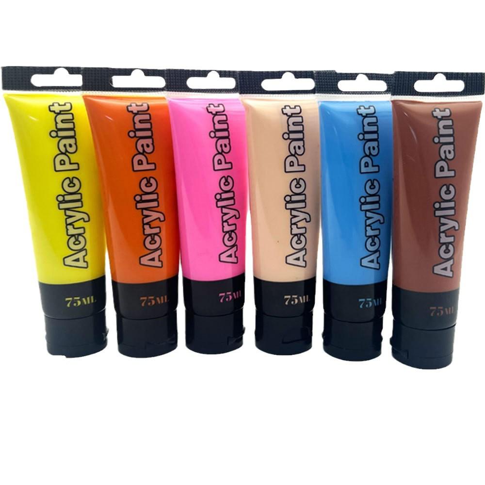 Acrylic Paint 75ml Tube - Waterproof Student Art & Wall Paint