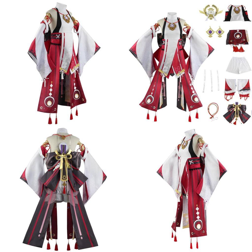High-quality Genshin Impact Yae Miko Battle Suit Cosplay Costume
