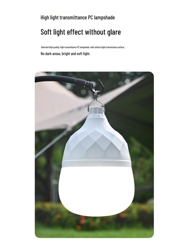 Rechargeable LED Camping Lantern: Super Bright, Long Battery Life for Tent & Tarp Lighting