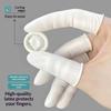 Dediles Desechables de Látex Antiestáticos Antideslizantes 10-300 Piezas Cubiertas Protectoras Blancas para Reparación Electrónica Fabricación de Joyería