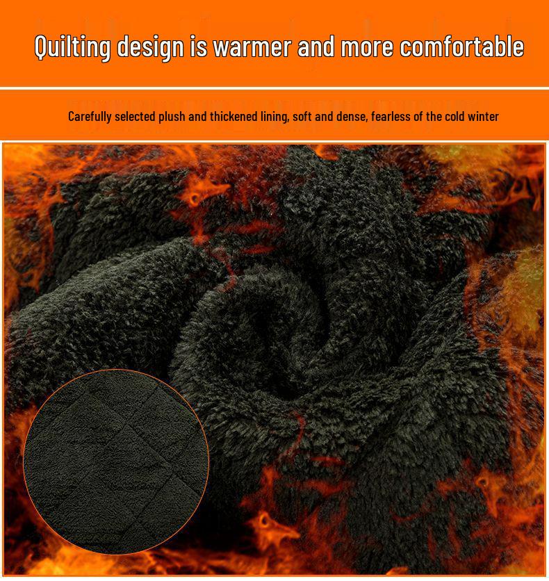 Camouflage Gefütterte Wasserdichte Baumwolljacke – Mittellang, Dick, Warm & Verschleißfest