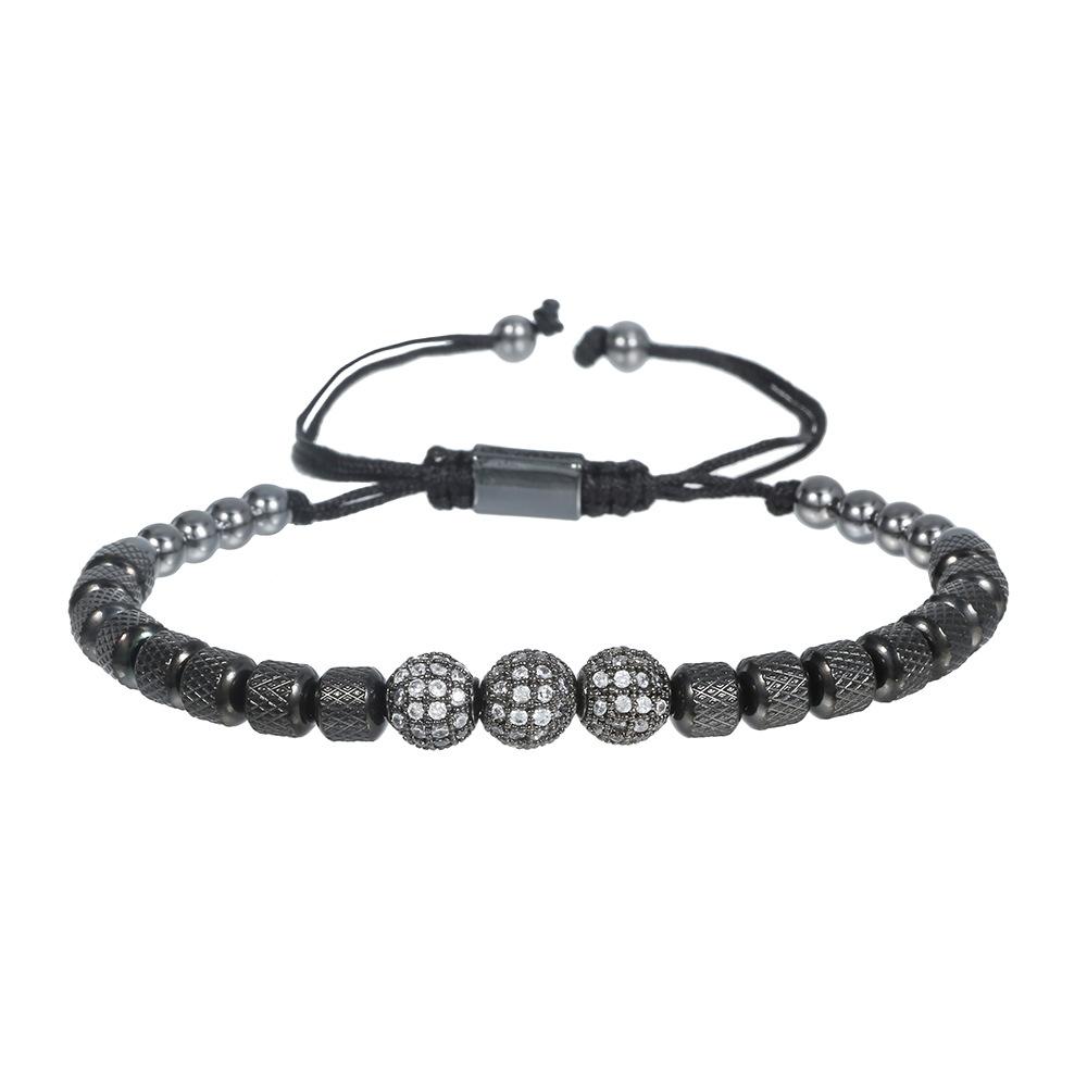 

JYL TS Bracelet Zircon Ball Men s Style Enhances Luxury & Bold Charm ZJ8336 море синього кольору
