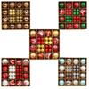 44Pcs/Set Creative Christmas Ball 6/3CM Xmas Baubles Christmas Pendant Decorations  Storefront