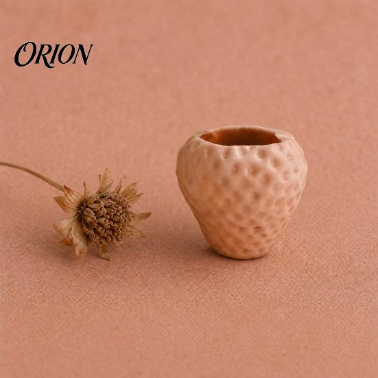Vaso Decorativo de Flores Impresso em 3D, Mini Vaso Realista de Morango, com Vaso Moldado Fosco Cor Fresca Decoração de Mesa, Presente de Aniversário