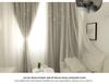 Double Layer Blackout Curtains, Girly Cream Style, Fabric and Gauze, for Bedroom and Dormitory, Sun Protection and Heat Insulation