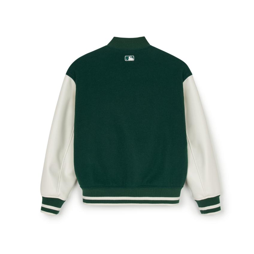 MLB Varsity New York Yankees Casual Fashion Simple Jacket Unisex Jacket Dark-Green 3AJPV0151-50GND