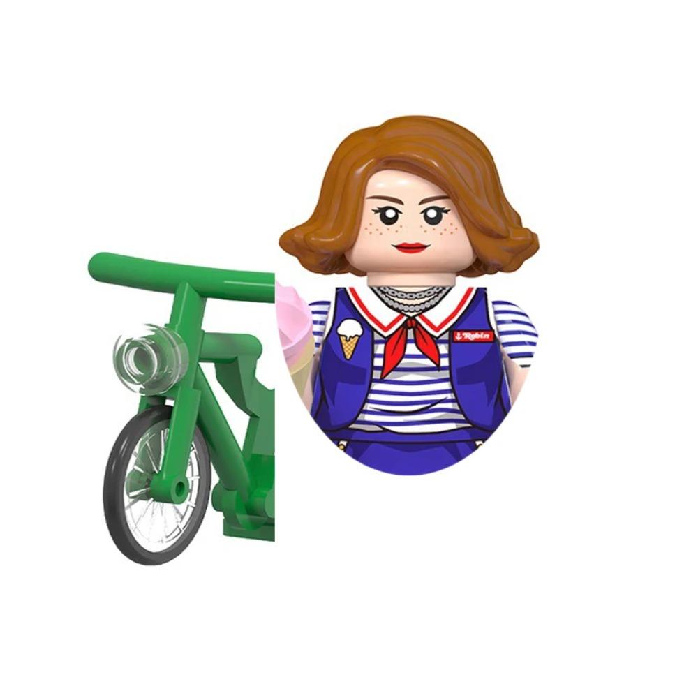 4Pcs/Set Dustin Eleven Mike Will Hopper Joyce Brenner Demogorgon Vecna Model Buliding Blocks Bricks Construction Toys For Kids