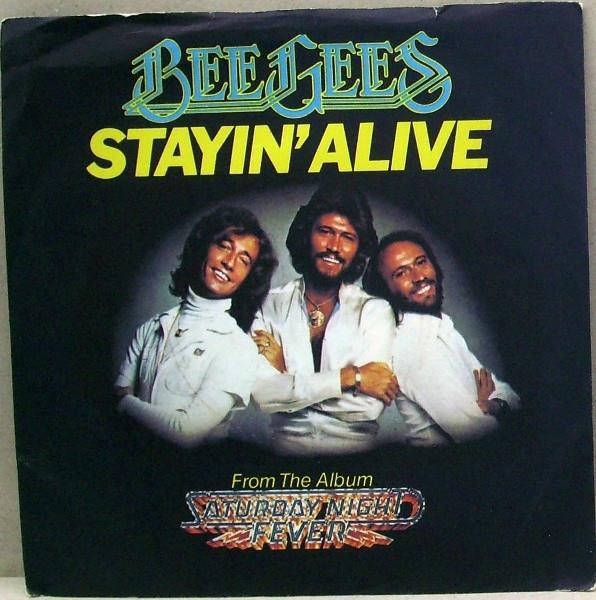 

7inch Record BEE GEES Stayin Alive 2090267 RSO 1978 UK Pop Used