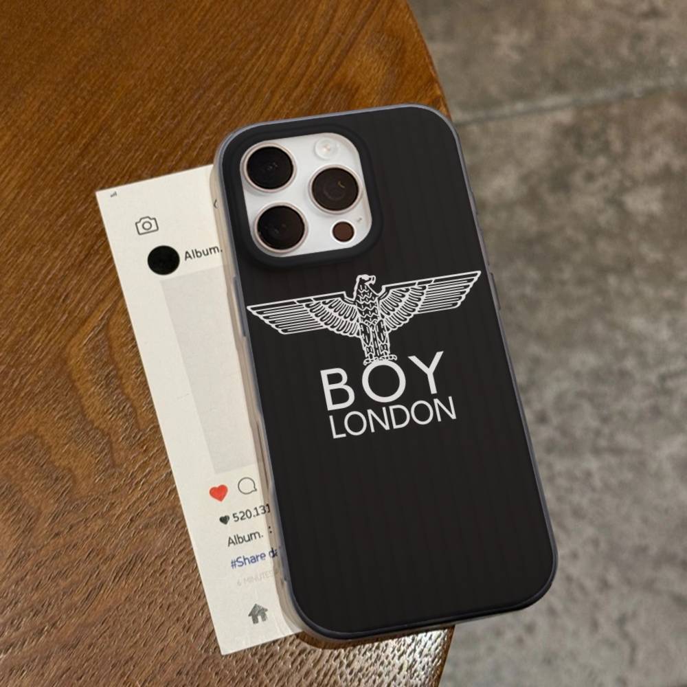 Classic Punk Logo B-Boy L-London For IPhone 17 16 15 14 13 12 11 Pro Max Plus Pro Corrugated Shockproof Matte Phone Cover