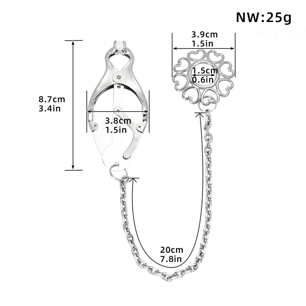 NEW Device Bondage Gear Hard Clover Nipple Clamps Clips Games Sex Toys Adult Products for Women Metal Nipple Clamps Steel Breast