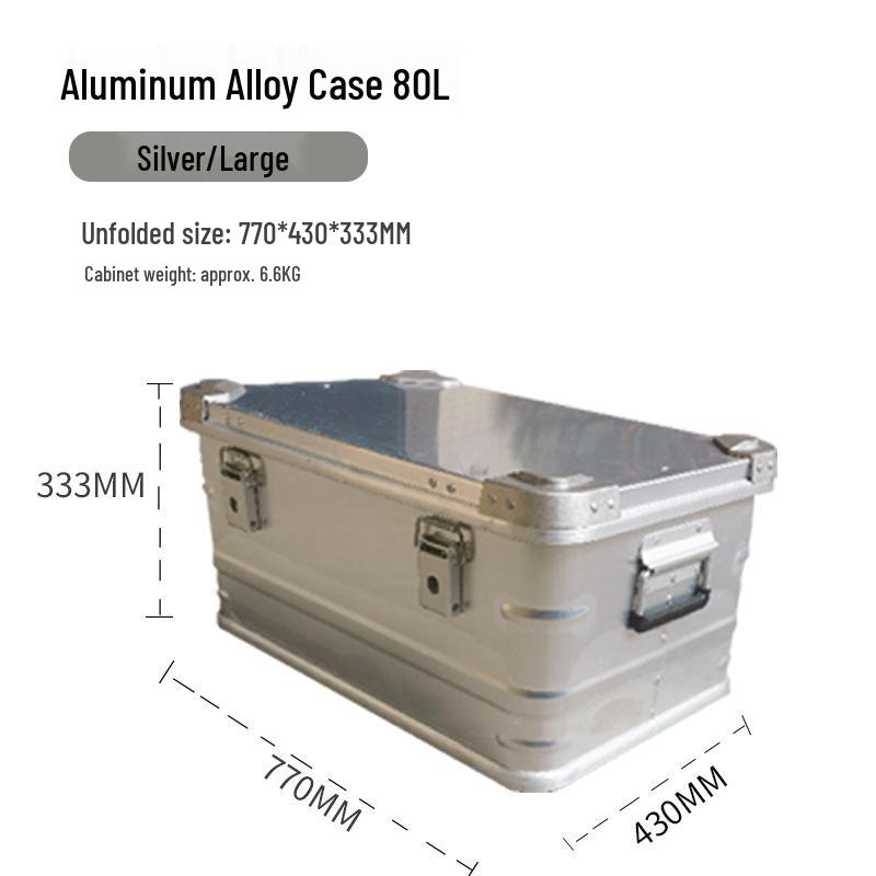 Aluminum Storage Box: Outdoor Camping & Travel Organizer