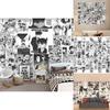 Japanese Popular Anime Self-adhesive Wall Stickers Wallpaper For Vibrant Room Decoration