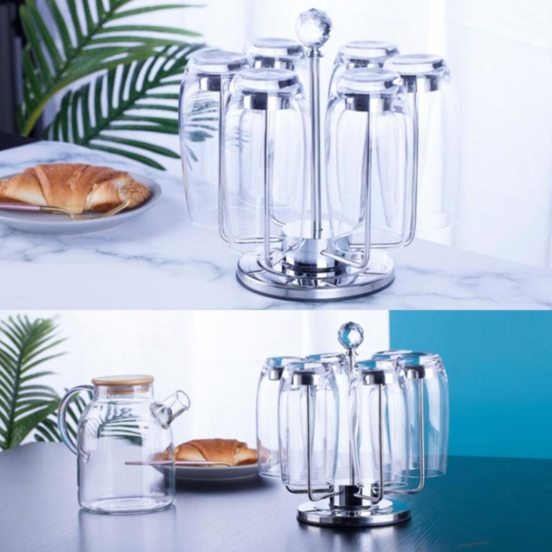 Multifunctional Stainless Steel Organizers For Cups And Jewelry Display Rustproof Construction Elegant Styles