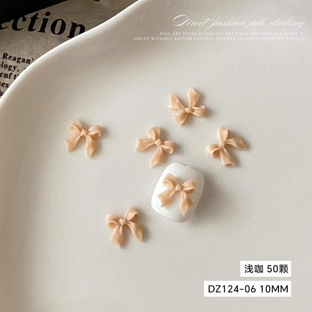 Internet Celebrity Hot Bow Nail Accessories Japanese Sweet Simple Three-dimensional Ribbon DIY