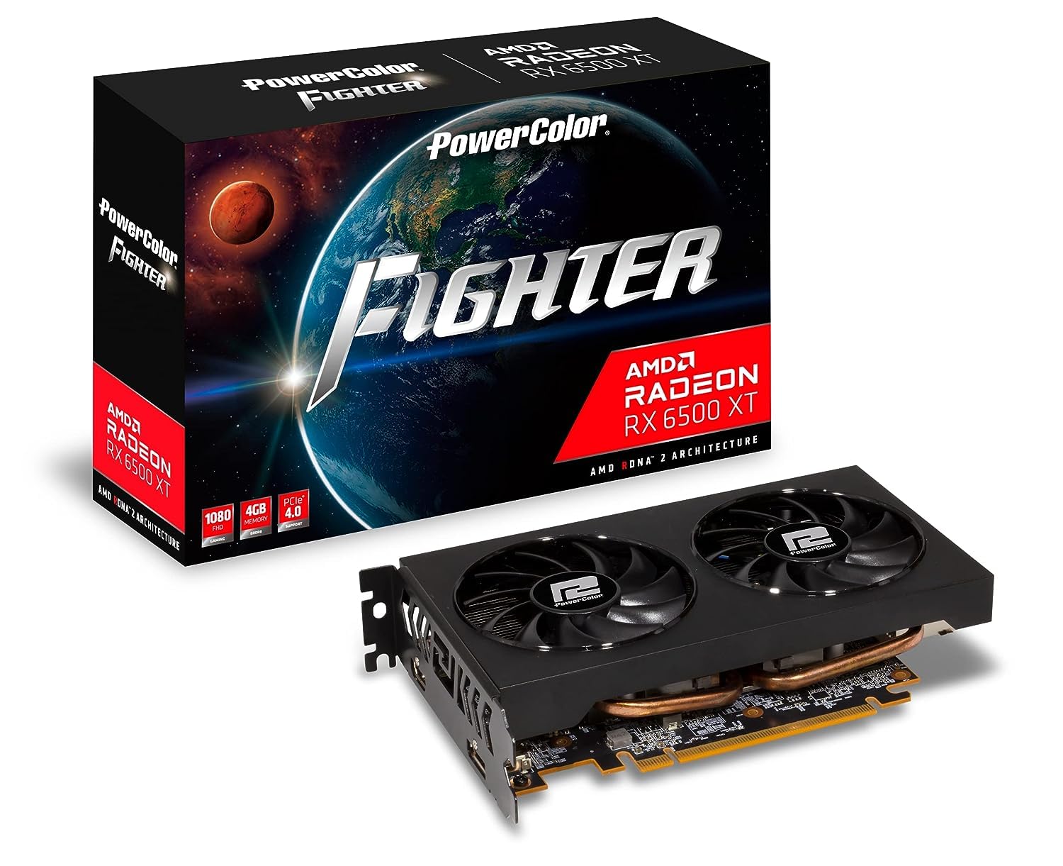 

Графічна плата POWERCOLOR AMD Radeon RX6500XT GDDR6 4GB Обладнана модель Авторизований дистриб’ютор AXRX 6500XT [Внутрішній продукт] 4GBD6-DH/OC