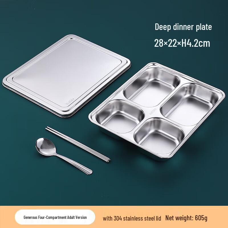 

Stainless Steel Divided Meal Tray