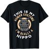 This Is My Human Costume I'm Really A Hippo Funny Hippo T-Shirt