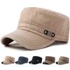Unisex Fs Label Washed Flat Baseball Caps Spring Autumn Adjustable Casual Baseball Caps Outdoor Sunscreen Hat Sports Cap