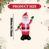 Large Blow Up Santa Claus Christmas Inflatable with LED Lights Windproof Decor for Outdoor Garden Yard Home