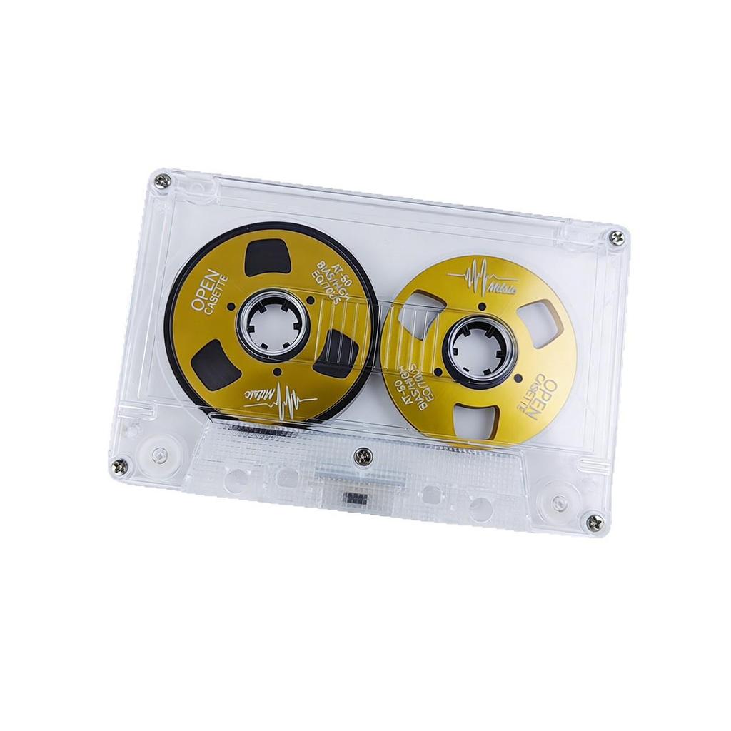 Double-Sided Metal Mini Open Reel 50-Minute Type I Blank Recording Tape for DJs and Music Collections