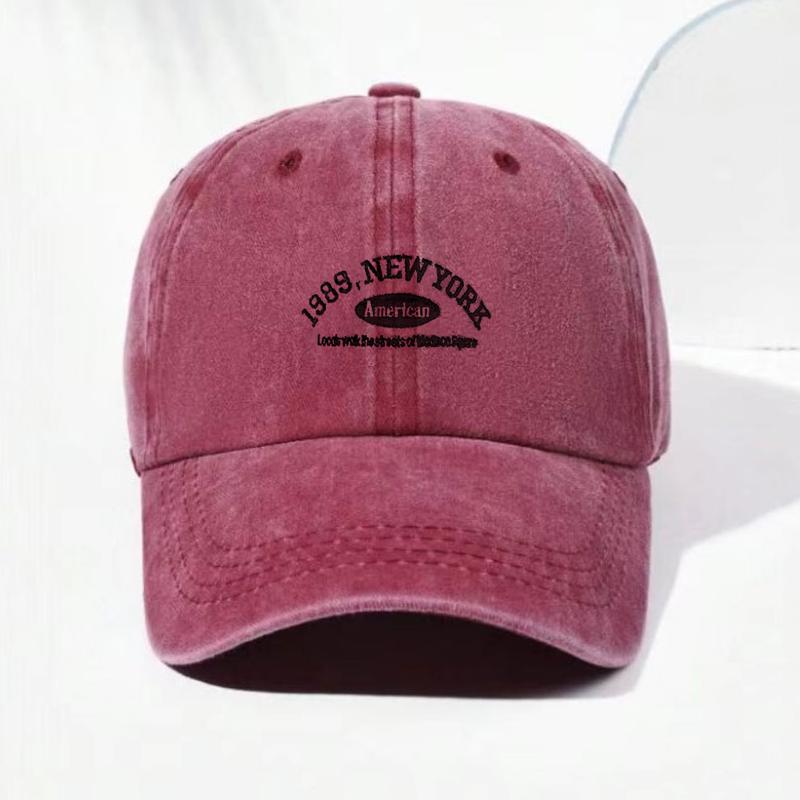 

Cotton Washed Baseball Cap Men Women Korean Retro Vintage Adjustable Dad Cap Letter Print Unisex Outdoor Fashion Streetwear Gift розы красного