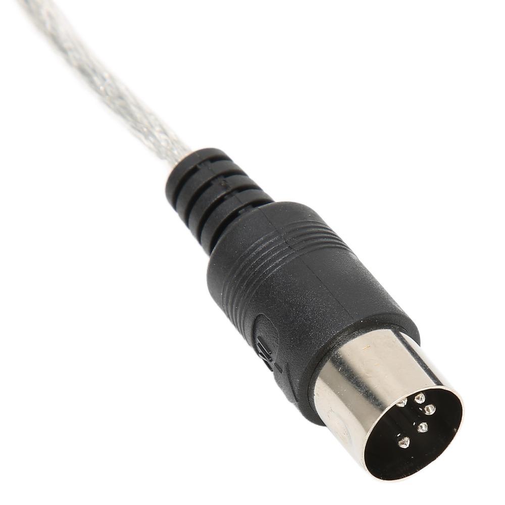 2 in 1 USB to MIDI Cable No Driver Needed MIDI Cord Adapter for Windows Computer