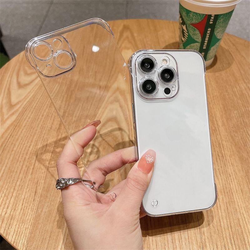 Transparent Hard Case for Apple iPhone 15/14/16 Pro Max