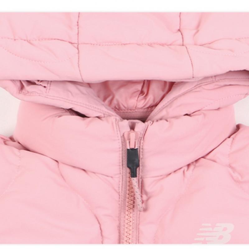 New Balance Kids Essentials Lightweight Duck Down Zip Up Pink