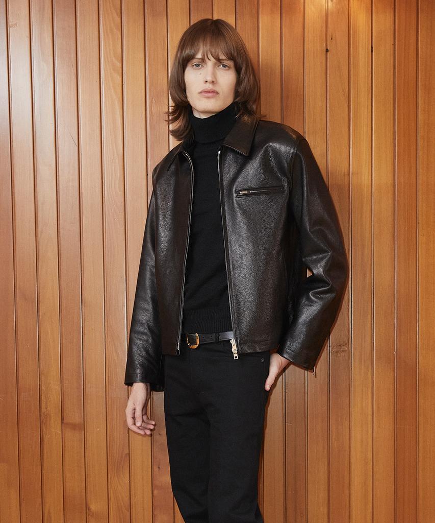 Rollingstudios Zipped Jacket Goatskin Black