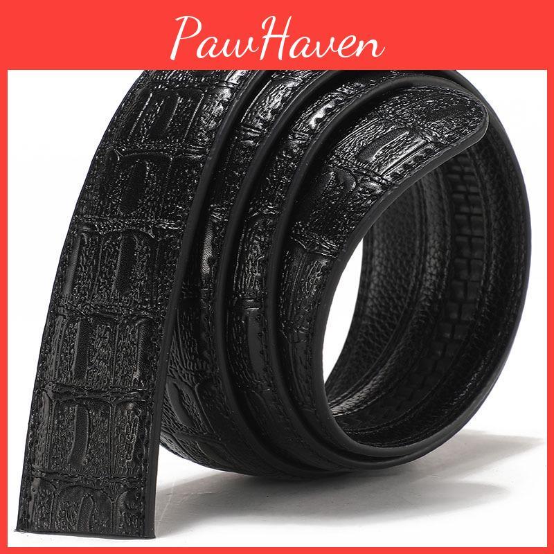 Mens Leather Imitation With Belt Automatic Alloy Buckle For Business Casual Wear