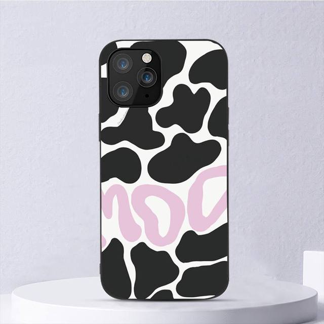 

Чехол для телефона с милыми коровьими пятнами и рисунком для Iphone 11 12 Mini 13 14 Pro Xs Max X 8 7 6s Plus 5 Se Xr Shell iPhone11